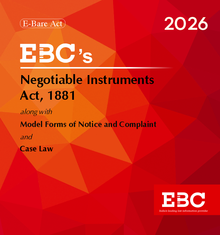 Negotiable Instruments Act, 1881 Bare Act (Print/eBook)
